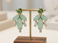 BOUCLES D'OREILLES DE MARIAGE MENTHE