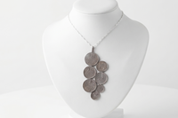 Antique Israeli Silver Coin Necklace