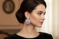 Cameo Aurora borealis earrings