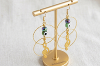 Music Note Hoop Earrings