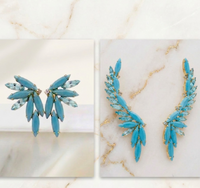 Turquoise EAR CLIMBERS
