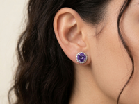 PURPLE EARRINGS