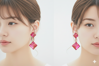 עגילים כתומים