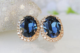 BLUE GOLD EARRINGS