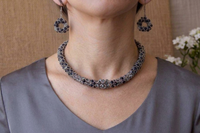 Black and gray necklace