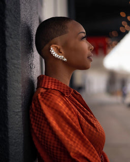 Boucles d'oreilles grimpantes Rebeka Crystals