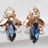 Blue Navy Bridal Earrings