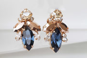 Blue Navy Bridal Earrings