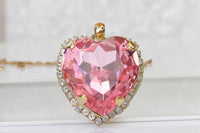 Olive Heart Necklace, Gold Heart Pendant Gift