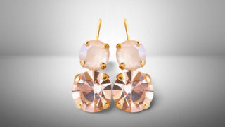 BLUSH EARRINGS ,Ivory Nude Bridal Drop Earrings, Morganite Drop Minimalist Earrings,Wedding Small Blush Pink Earrings, Wedding Jewelry Gift