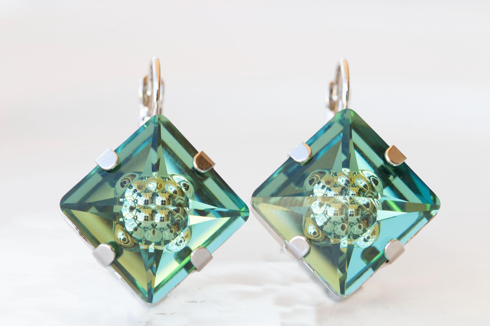 GREEN EARRINGS| Rebekajewelry GREEN EARRINGS| Rebekajewelry