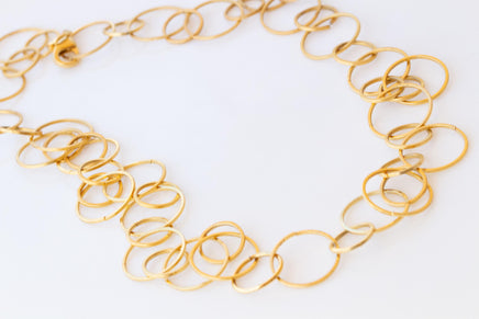 ROSE GOLD Hoop NECKLACE