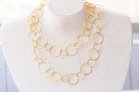 ROSE GOLD Hoop NECKLACE