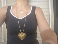 Golden Heart & Coin Layered Necklace