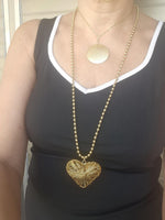 Golden Heart & Coin Layered Necklace