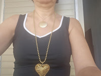 Golden Heart & Coin Layered Necklace