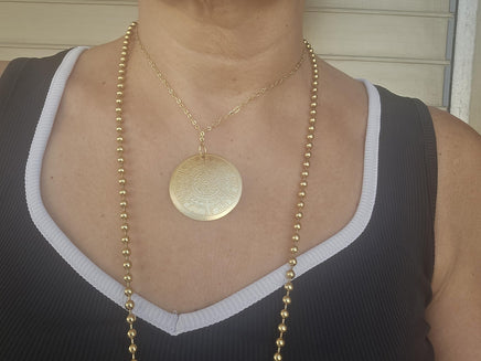 Golden Heart & Coin Layered Necklace