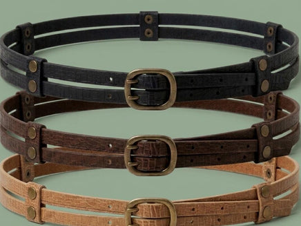 Double Layered Leather Belt