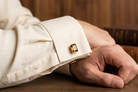 Brown Chocolate Crystal Cufflinks