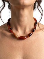 Agate Statement Necklace, Bohemian Jewelry