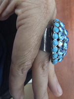 Turquoise Boho Crystal Ring