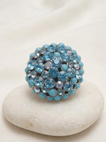 Turquoise Boho Crystal Ring