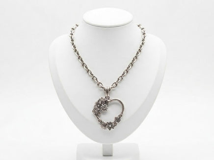 Extra Large Filigree Heart Locket Necklace