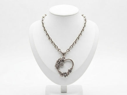 Extra Large Filigree Heart Locket Necklace