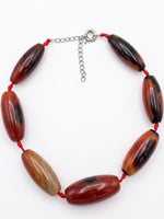 Agate Statement Necklace, Bohemian Jewelry