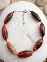 Agate Statement Necklace, Bohemian Jewelry