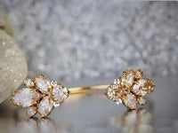Champagne Bridal Bracelet Set