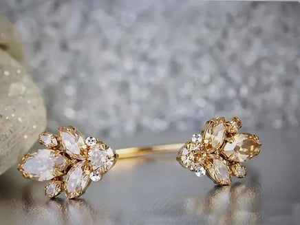Champagne Bridal Bracelet Set