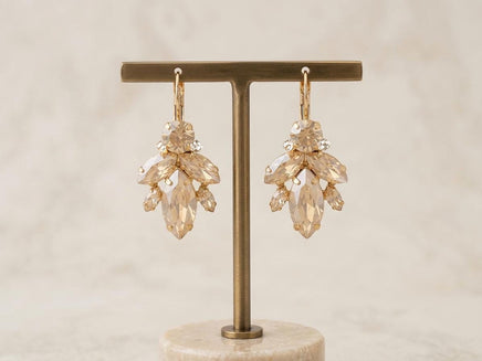 Art Deco Bridal Jewelry Set – Necklace, Bracelet, Earrings in Gold, Rose Gold, Silver