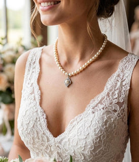 Elegant Pearl & Crystal Jewelry , Bridal Necklaces And Unique Silver-Plated Gifts