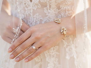 Champagne Bridal Bracelet Set
