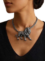 Lion Statement Gold Necklace