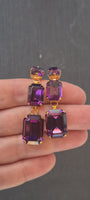 AMETHYST DROP EARRINGS