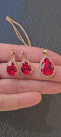 RED RUBY EARRINGS
