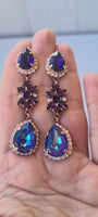 PURPLE LONG EARRINGS