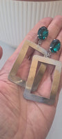 EMERALD STATEMENT EARRINGS
