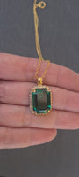 GREEN EMERALD NECKLACE