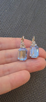 Light Sapphire Crystal Earrings