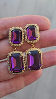 PURPLE EARRINGS