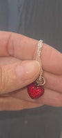 Red heart necklace Gift