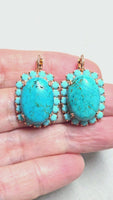 Genuine turquoise earring