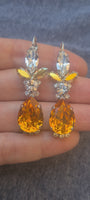 ORANGE DROP EARRINGS