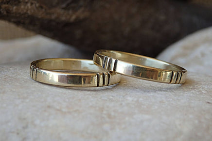 14K Gold Wedding Set