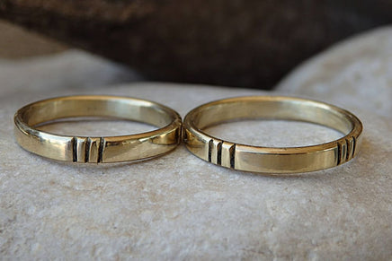 14K Gold Wedding Set