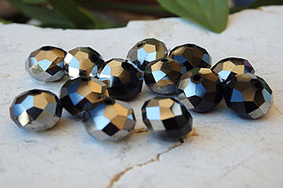 30 Pieces-10 Mm Faceted Glass Loose Beads