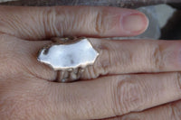 Abstract Silver Ring